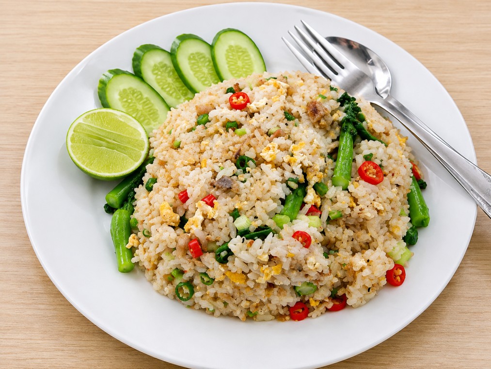 ข้าวผัดปลาเค็ม (Salted fish fried rice)