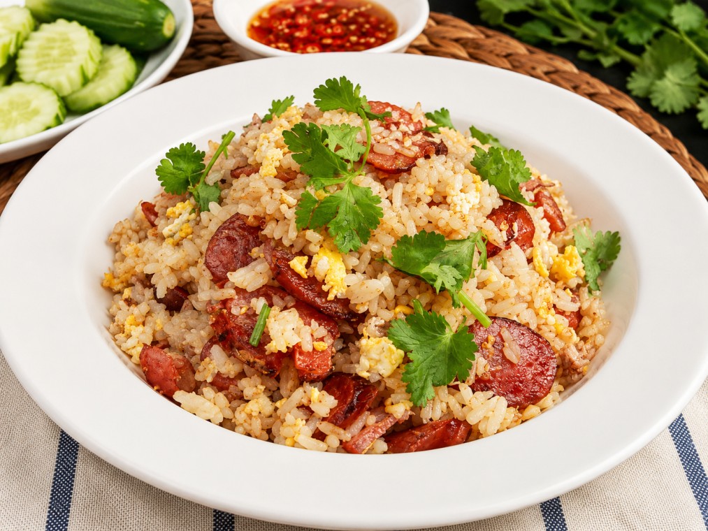 ข้าวผัดกุนเชียง (Chinese Sausage Fried Rice)