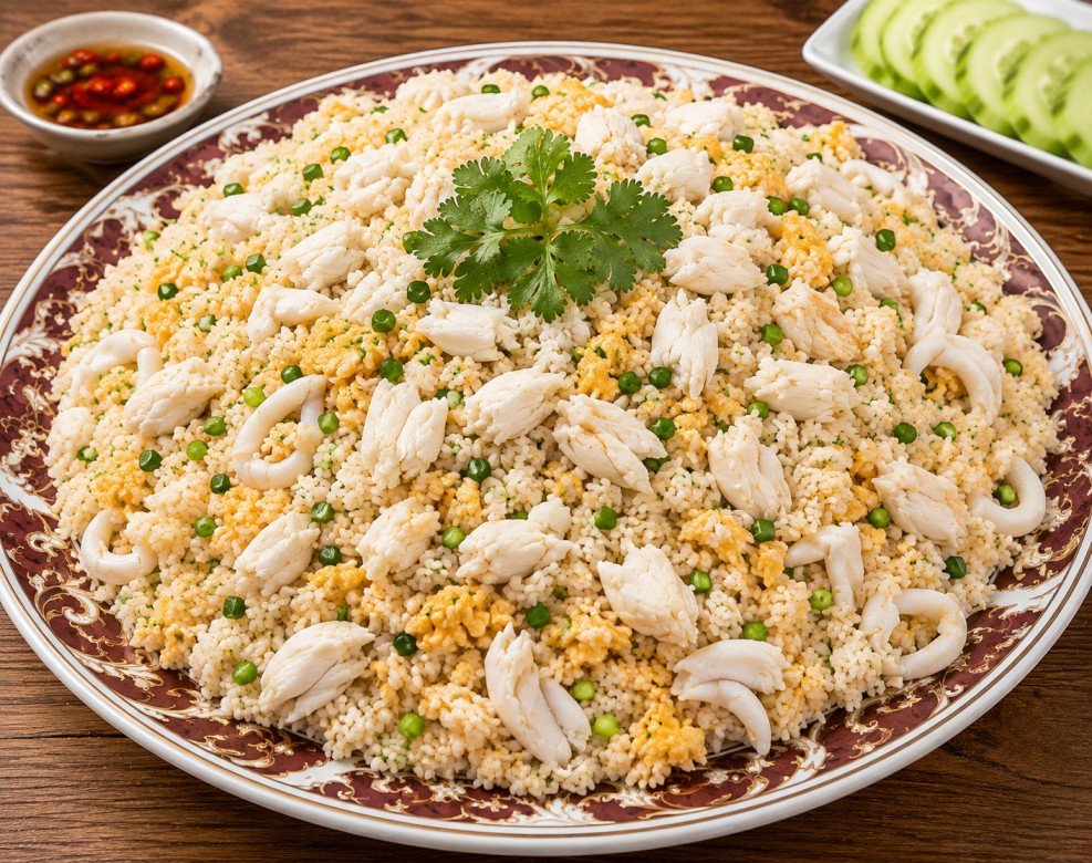 ข้าวผัดเนื้อปู (Crab Meat Fried Rice)