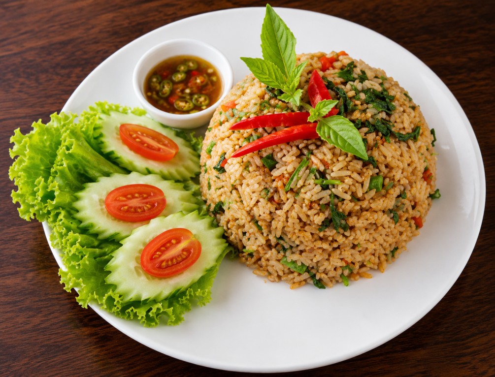 ข้าวผัดกะเพรา (Thai Basil Fried Rice)