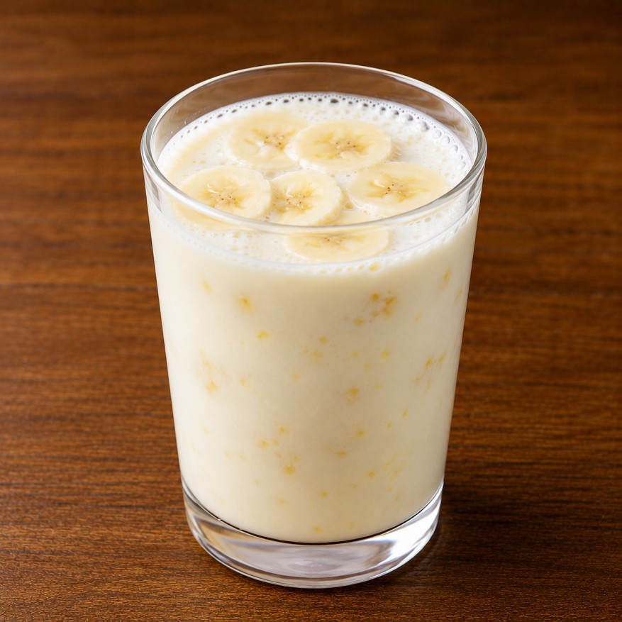 นมสดกล้วย (Fresh Milk with Banana)