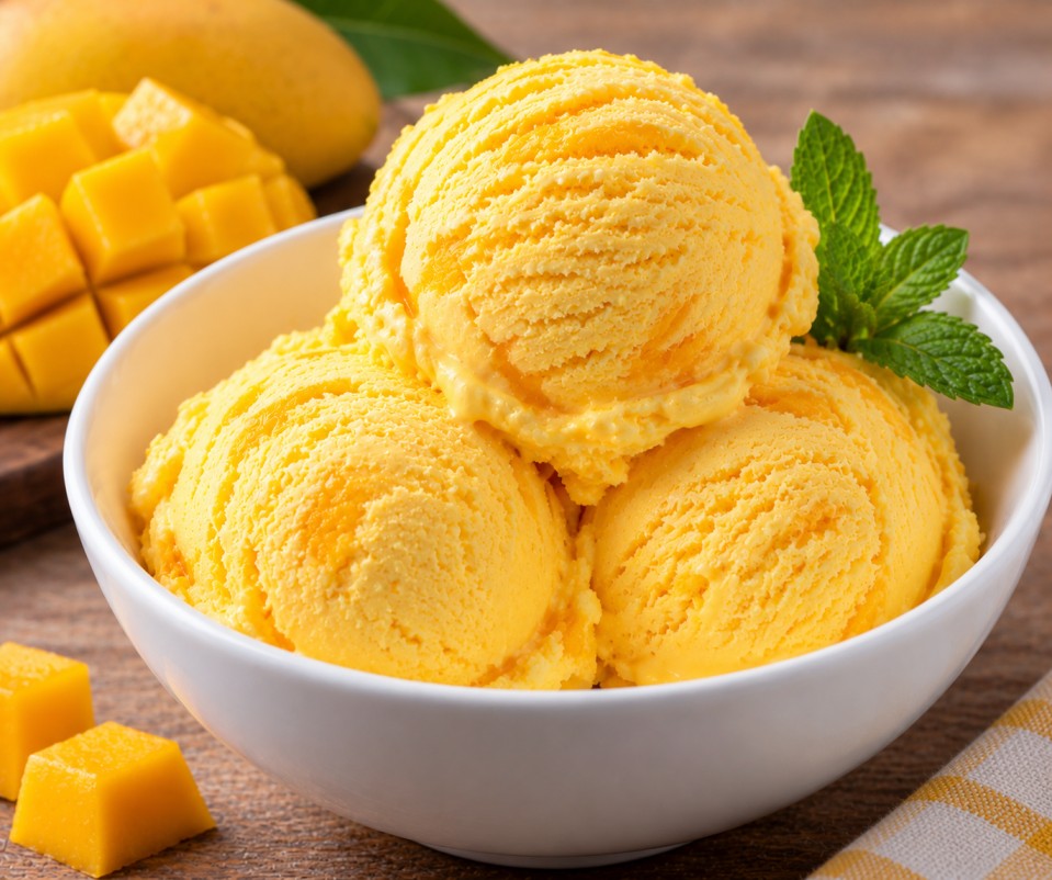 ไอศกรีมมะม่วง (Mango Ice Cream)