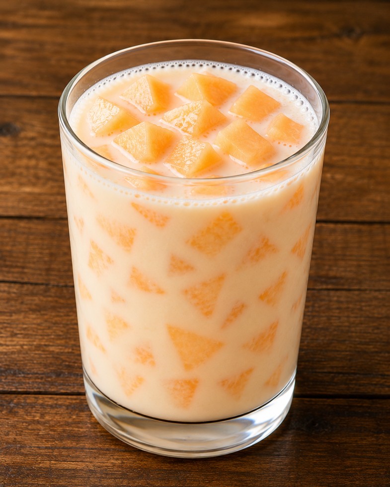 นมสดร็อคเมลอน (Milk with Rock Melon)