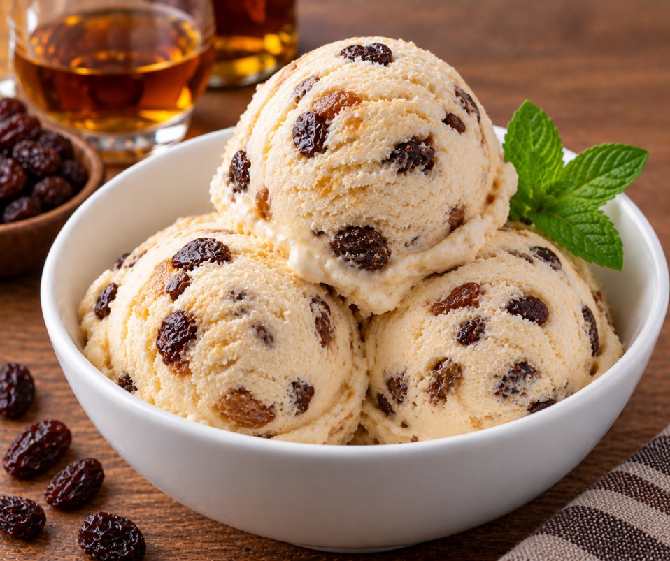ไอศกรีมรัมเรซิ่น (Rum Raisin Ice Cream)