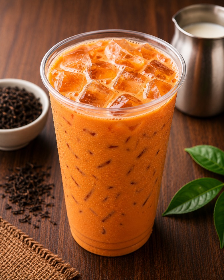 ชาไทยนม (Thai Tea with Milk)